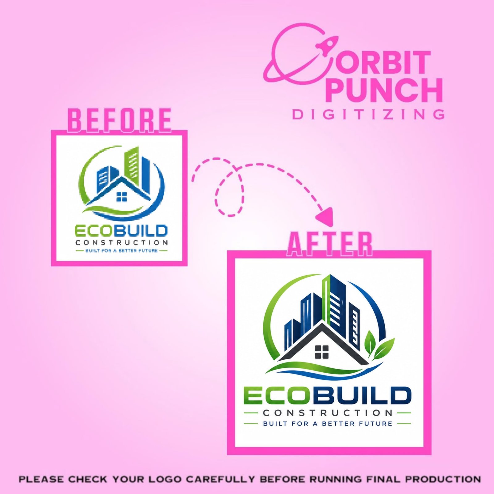 Eco Construction Logo Vector Artwork, Vector Artwork
