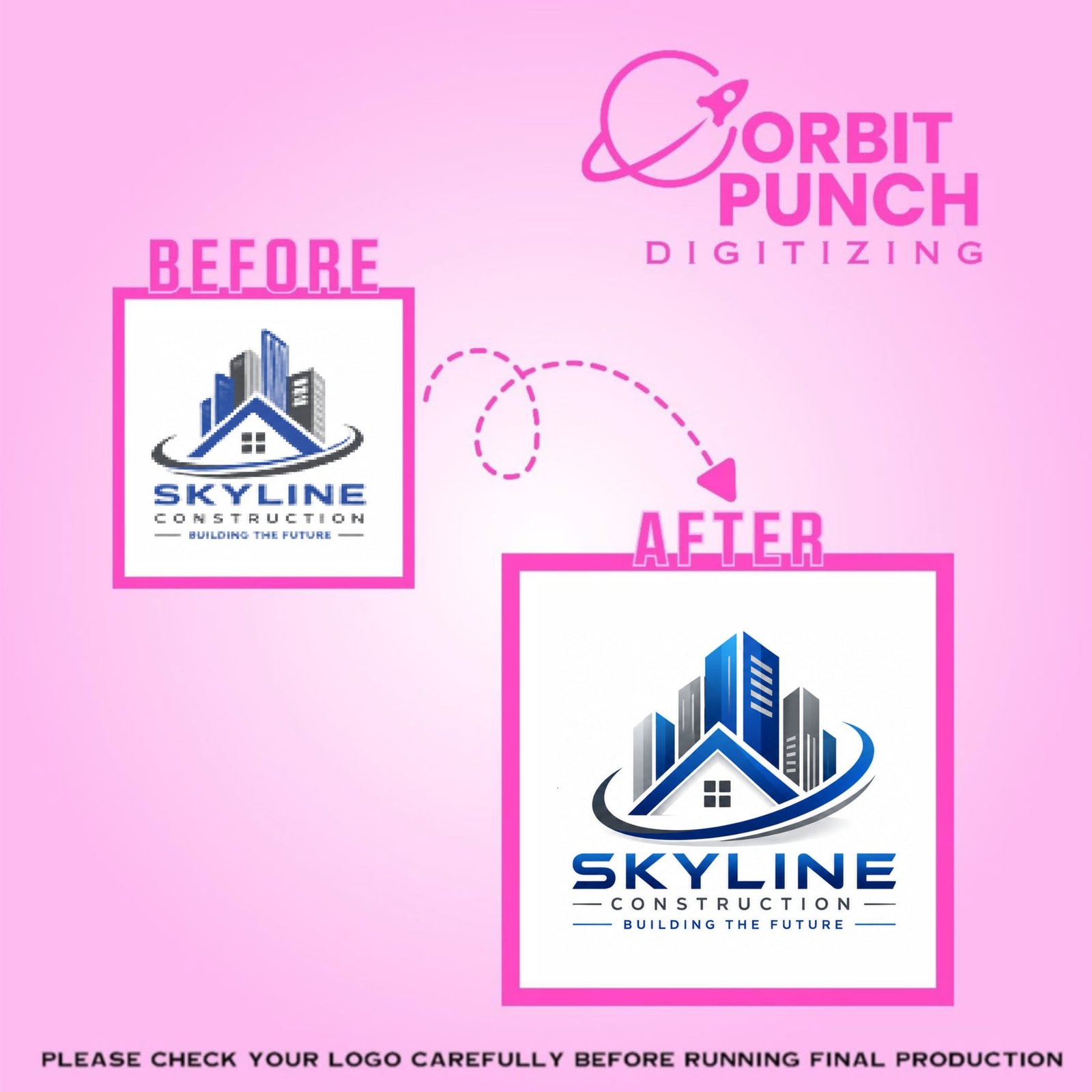 Skyline Construction Logo Vector Artwork, Vector Artwork